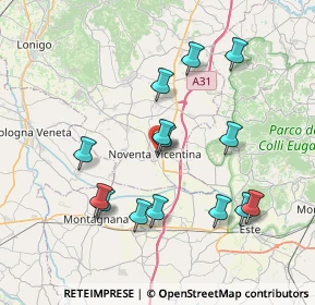 Mappa Via C. Porta, 36025 Noventa Vicentina VI, Italia (7.43714)