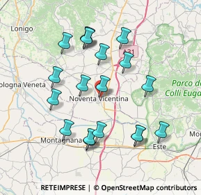 Mappa Via C. Forlanini, 36025 Noventa Vicentina VI, Italia (7.35211)