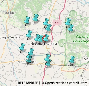 Mappa Via C. Forlanini, 36025 Noventa Vicentina VI, Italia (6.95)