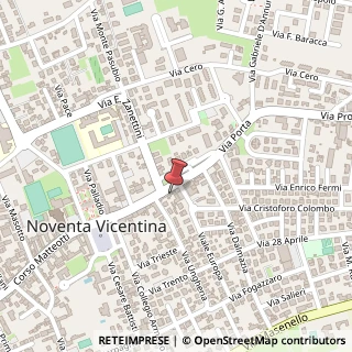Mappa Via C. Porta, 78/B, 36025 Noventa Vicentina, Vicenza (Veneto)