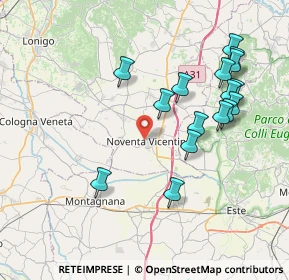 Mappa Via Fontana, 36025 Noventa Vicentina VI, Italia (8.03375)