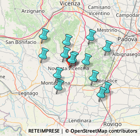 Mappa Via E. Fermi, 36025 Noventa Vicentina VI, Italia (10.95357)