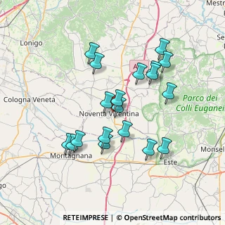 Mappa Via E. Fermi, 36025 Noventa Vicentina VI, Italia (6.84053)