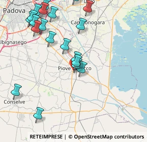 Mappa Via Crociata, 35028 Piove di Sacco PD, Italia (9.4055)