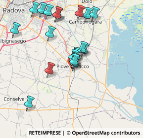 Mappa Via Crociata, 35028 Piove di Sacco PD, Italia (7.252)