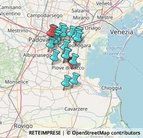 Mappa Via dell'Industria, 35028 Piove di Sacco PD, Italia (10.6525)