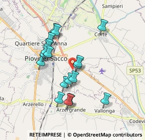 Mappa Via dell'Industria, 35028 Piove di Sacco PD, Italia (1.61833)