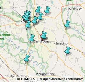 Mappa Via Alberello, 26012 Castelleone CR, Italia (7.9285)