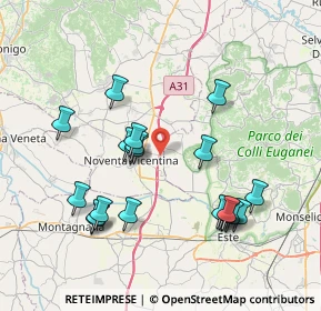 Mappa Via Saline, 36025 Noventa Vicentina VI, Italia (7.827)