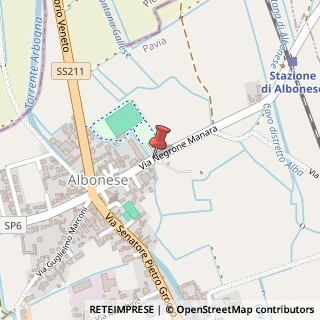 Mappa Via Manara Negrone, 14, 27020 Albonese, Pavia (Lombardia)