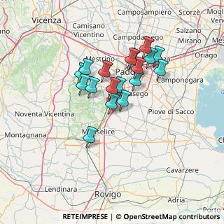 Mappa Via Mincana, 35020 Due Carrare PD, Italia (11.08778)