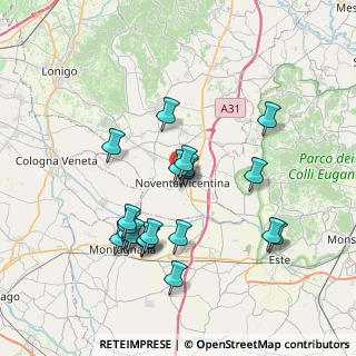 Mappa Via Capo di Sopra, 36025 Noventa Vicentina VI, Italia (7.0505)
