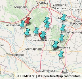 Mappa Via Capo di Sopra, 36025 Noventa Vicentina VI, Italia (12.18278)