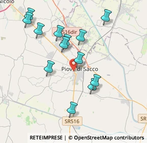 Mappa Via Botta, 35028 Piove di Sacco PD, Italia (3.84923)