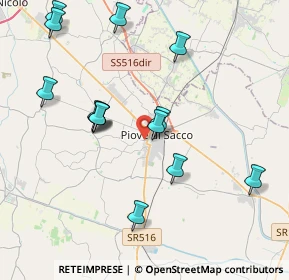 Mappa Via Botta, 35028 Piove di Sacco PD, Italia (4.11643)