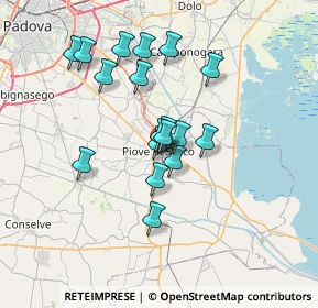 Mappa Piazzetta Jappelli, 35028 Piove di Sacco PD, Italia (5.70889)