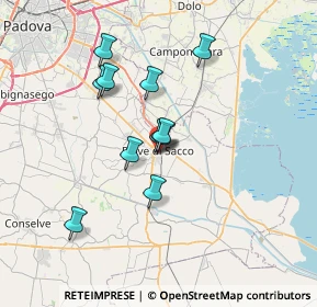 Mappa Piazzetta Jappelli, 35028 Piove di Sacco PD, Italia (5.68455)