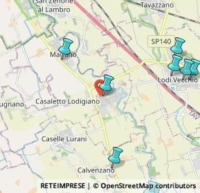 Mappa Via E. Montale, 26857 Salerano sul Lambro LO, Italia (3.4275)