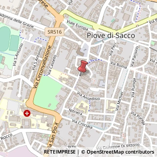 Mappa Via Garibaldi, 39, 35028 Piove di Sacco, Padova (Veneto)