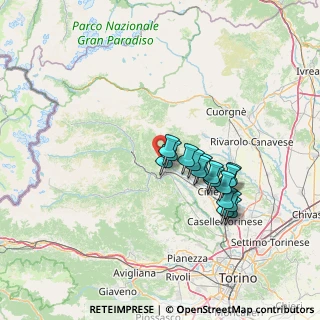 Mappa SP 22, 10070 Coassolo torinese TO, Italia (11.82188)