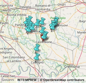 Mappa Via XXV Aprile, 26012 Castelleone CR, Italia (10.9105)