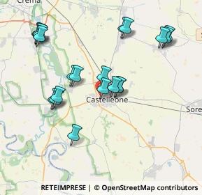 Mappa Via XXV Aprile, 26012 Castelleone CR, Italia (3.88)