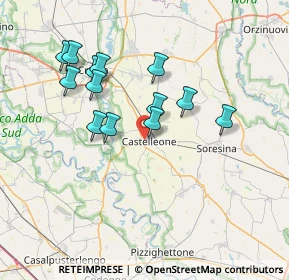 Mappa Via XXV Aprile, 26012 Castelleone CR, Italia (6.69923)