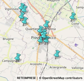 Mappa Via Ugo Valeri, 35028 Piove di Sacco PD, Italia (1.73385)