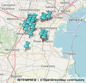 Mappa Via Ugo Valeri, 35028 Piove di Sacco PD, Italia (12.4315)