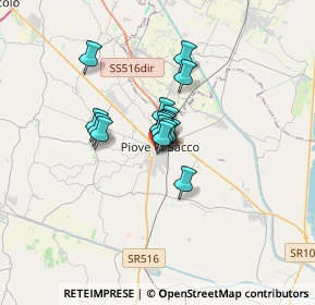 Mappa Via Ugo Valeri, 35028 Piove di Sacco PD, Italia (1.735)