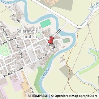 Mappa Via Vittorio Veneto, 6, 26857 Salerano sul Lambro, Lodi (Lombardia)