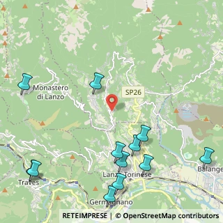Mappa Via Regione Ronco, 10070 Coassolo torinese TO, Italia (2.905)