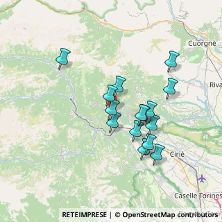 Mappa Via Regione Ronco, 10070 Coassolo torinese TO, Italia (6.322)