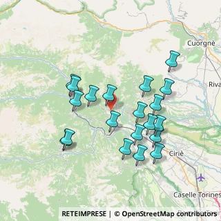 Mappa Via Regione Ronco, 10070 Coassolo torinese TO, Italia (7.04)