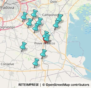 Mappa Viale degli Alpini, 35028 Piove di Sacco PD, Italia (6.4925)