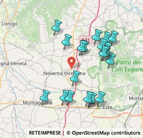 Mappa Via Alessandro Volta, 36025 Noventa Vicentina VI, Italia (7.4335)
