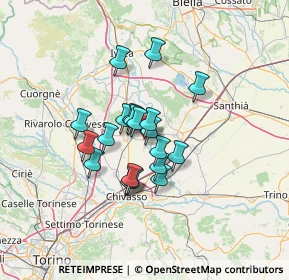 Mappa Via Italia, 10035 Mazzè TO, Italia (9.4115)