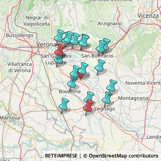 Mappa Via Sabbioni, 37050 Oppeano VR, Italia (12.2535)