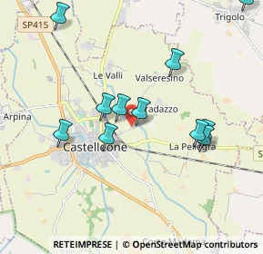 Mappa Via Pradazzo, 26012 Castelleone CR, Italia (1.93909)