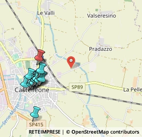 Mappa Via Pradazzo, 26012 Castelleone CR, Italia (1.1615)