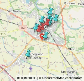Mappa Via Marzagalli, 26900 Lodi LO, Italia (1.34917)