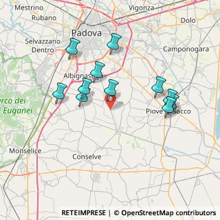 Mappa Via Garibaldi, 35020 Albignasego PD, Italia (6.99182)