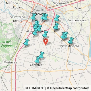 Mappa Via Garibaldi, 35020 Albignasego PD, Italia (7.1055)