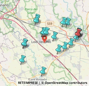 Mappa Via SS. Naborre e Felice, 26855 Lodi Vecchio LO, Italia (3.9515)