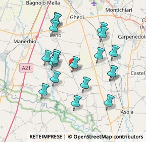 Mappa Via Benedetto Croce, 25023 Gottolengo BS, Italia (7.09789)