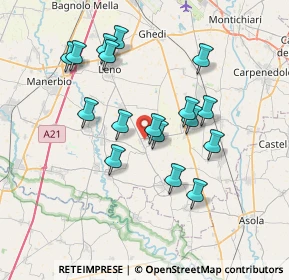 Mappa Via Benedetto Croce, 25023 Gottolengo BS, Italia (6.68706)