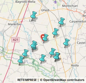 Mappa Via Benedetto Croce, 25023 Gottolengo BS, Italia (7.19)