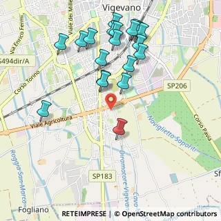 Mappa Via del Commercio, 27029 Vigevano PV, Italia (1.0855)