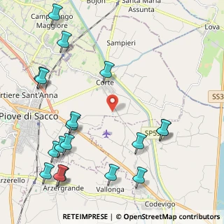 Mappa Via Brentella Destra, 35028 Piove di Sacco PD, Italia (2.73667)