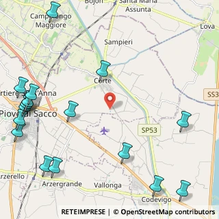 Mappa Via Brentella Destra, 35028 Piove di Sacco PD, Italia (3.27941)